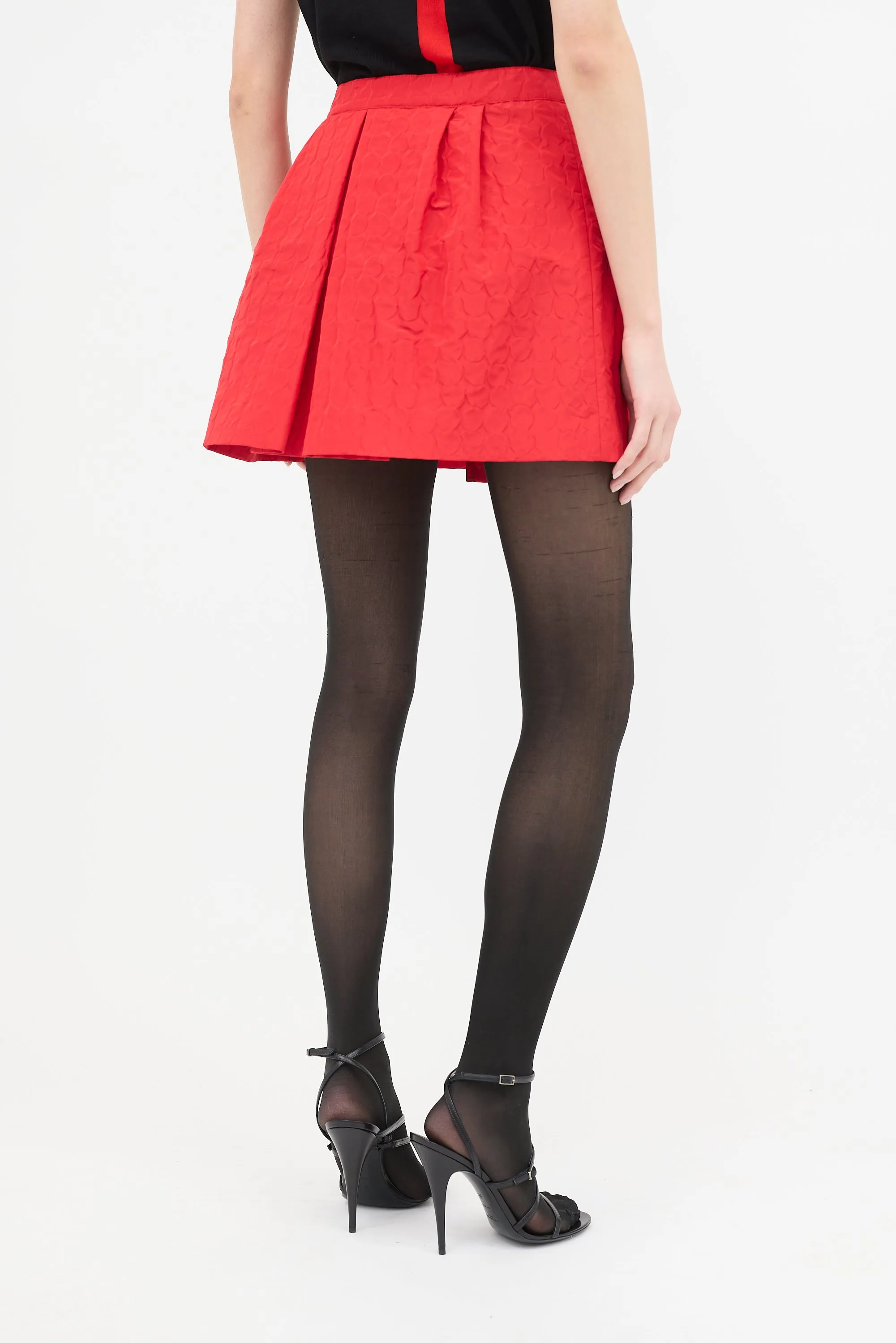 2008 Silk Embossed Dot Skirt