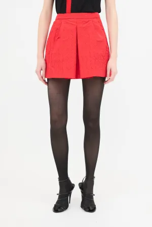 2008 Silk Embossed Dot Skirt