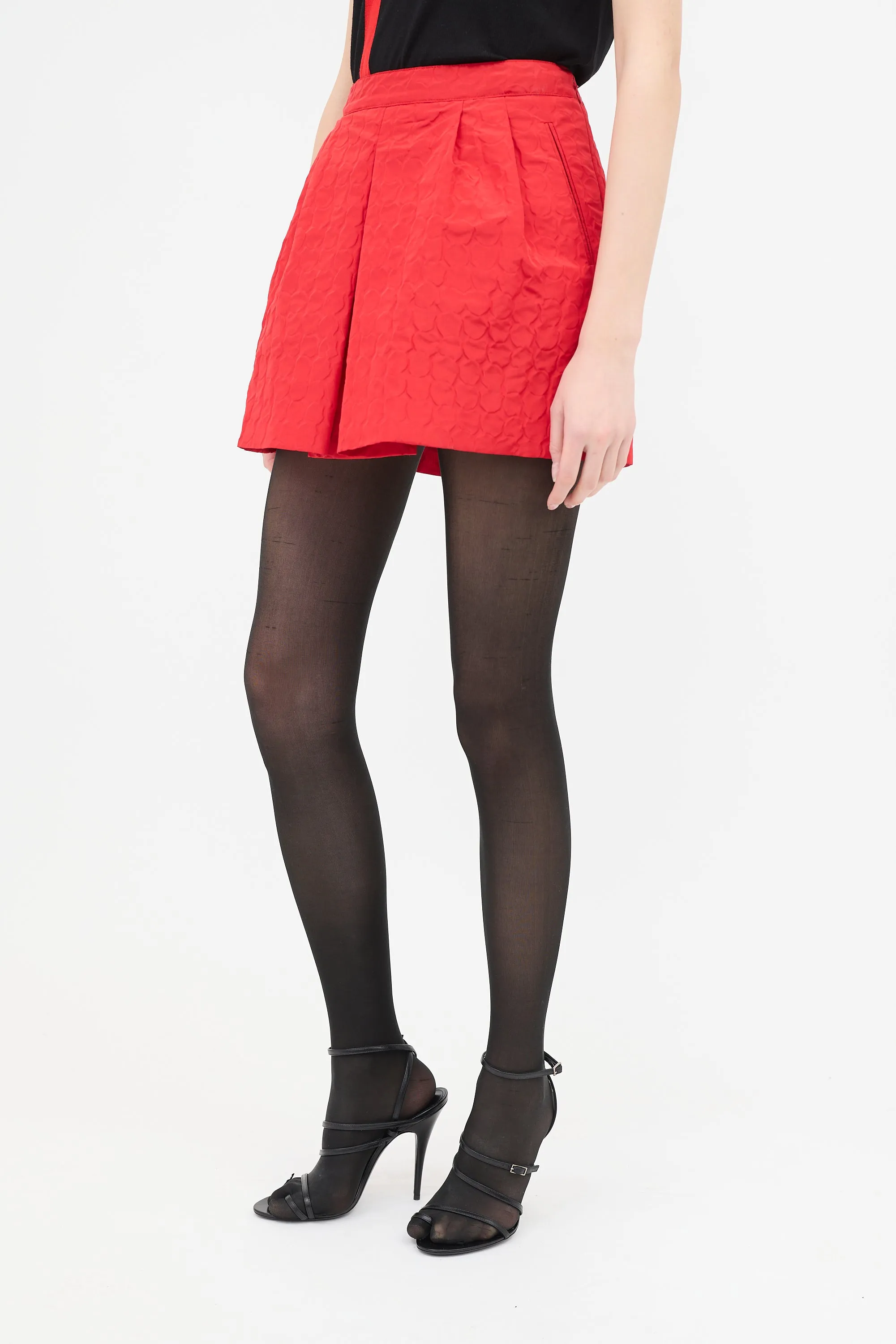 2008 Silk Embossed Dot Skirt