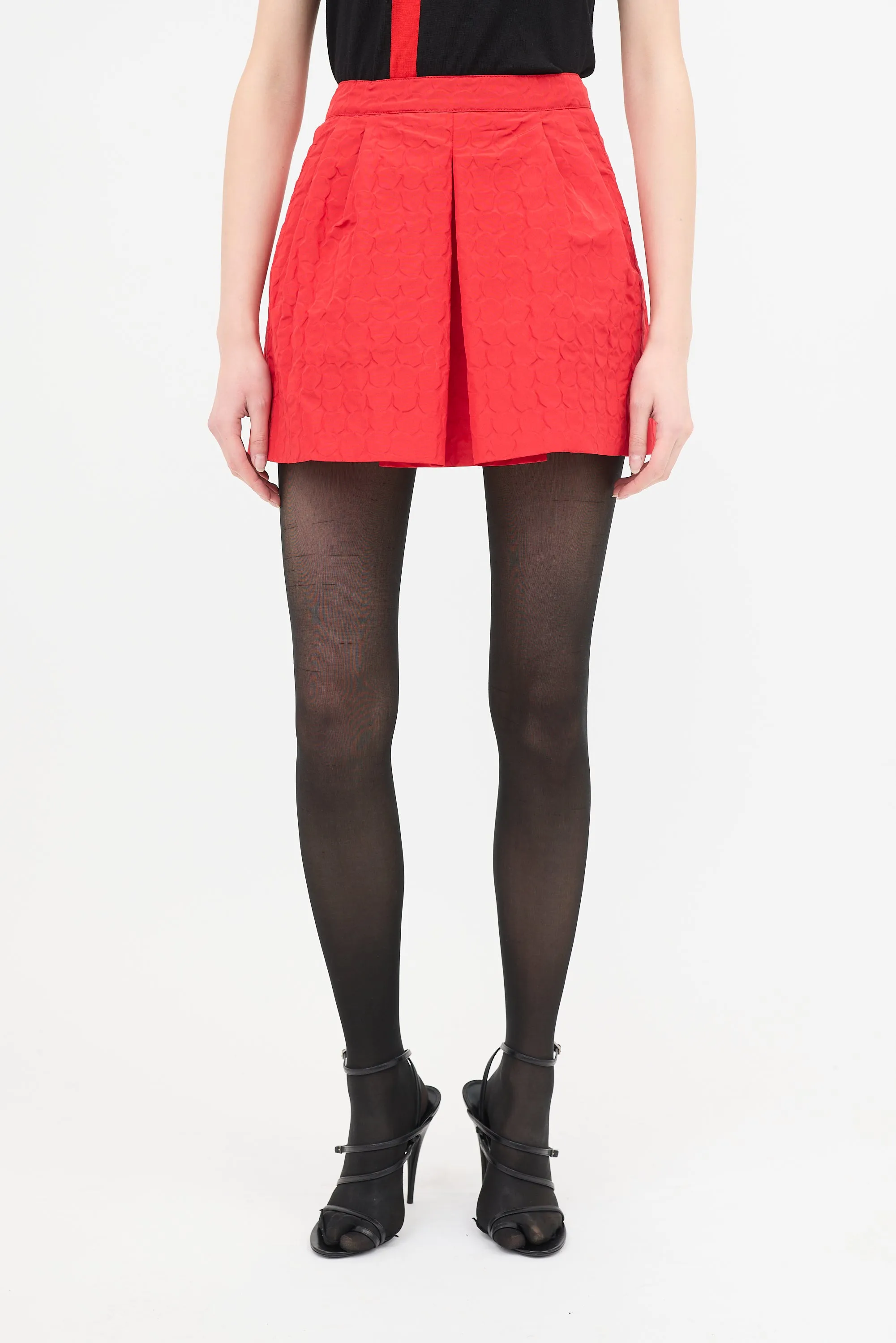2008 Silk Embossed Dot Skirt