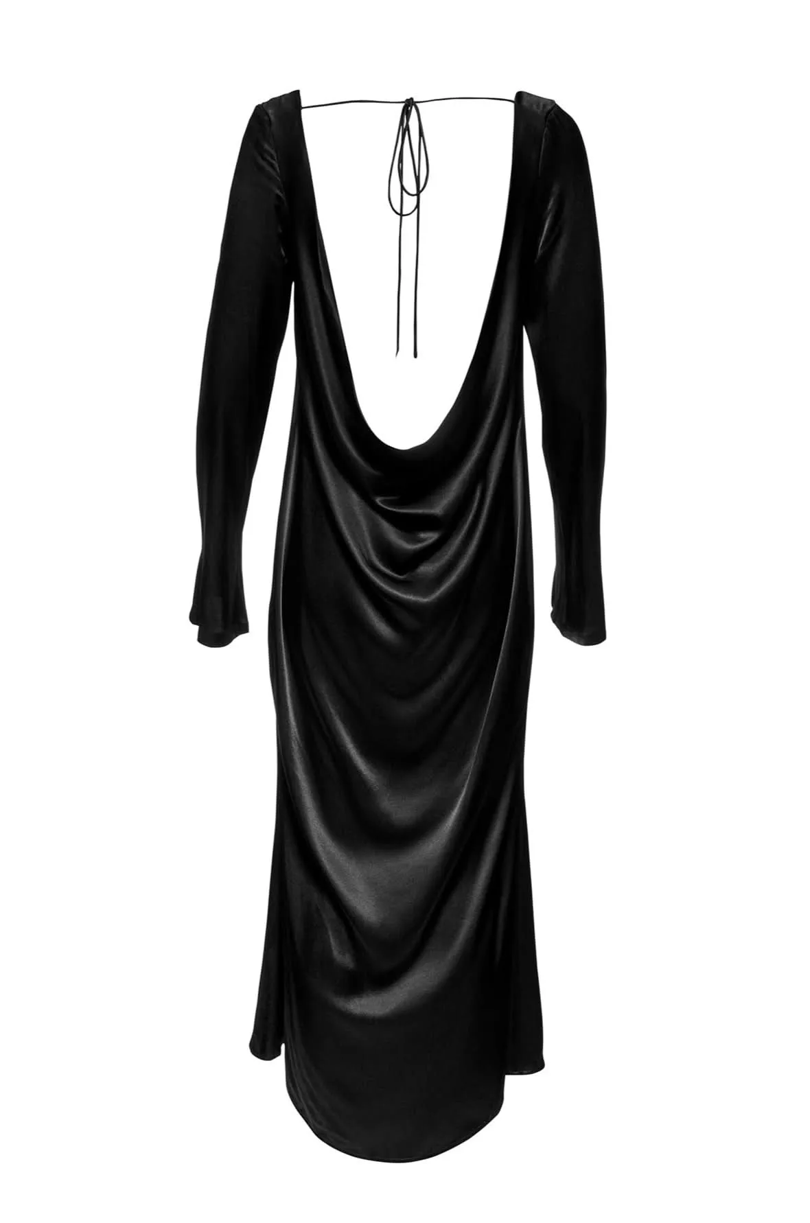 Backless Bell Sleeve Gown