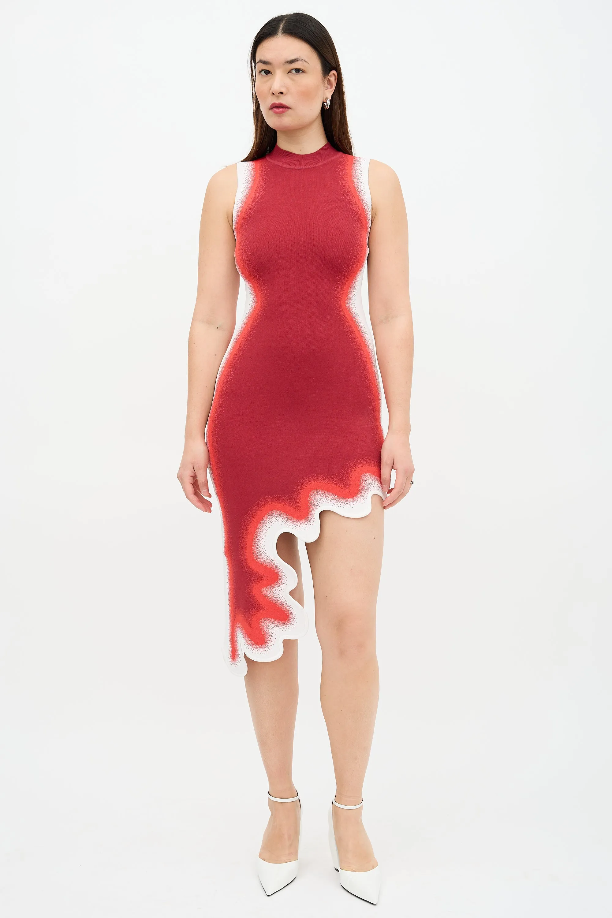 Brooklyn Wavy Asymmetric Dress
