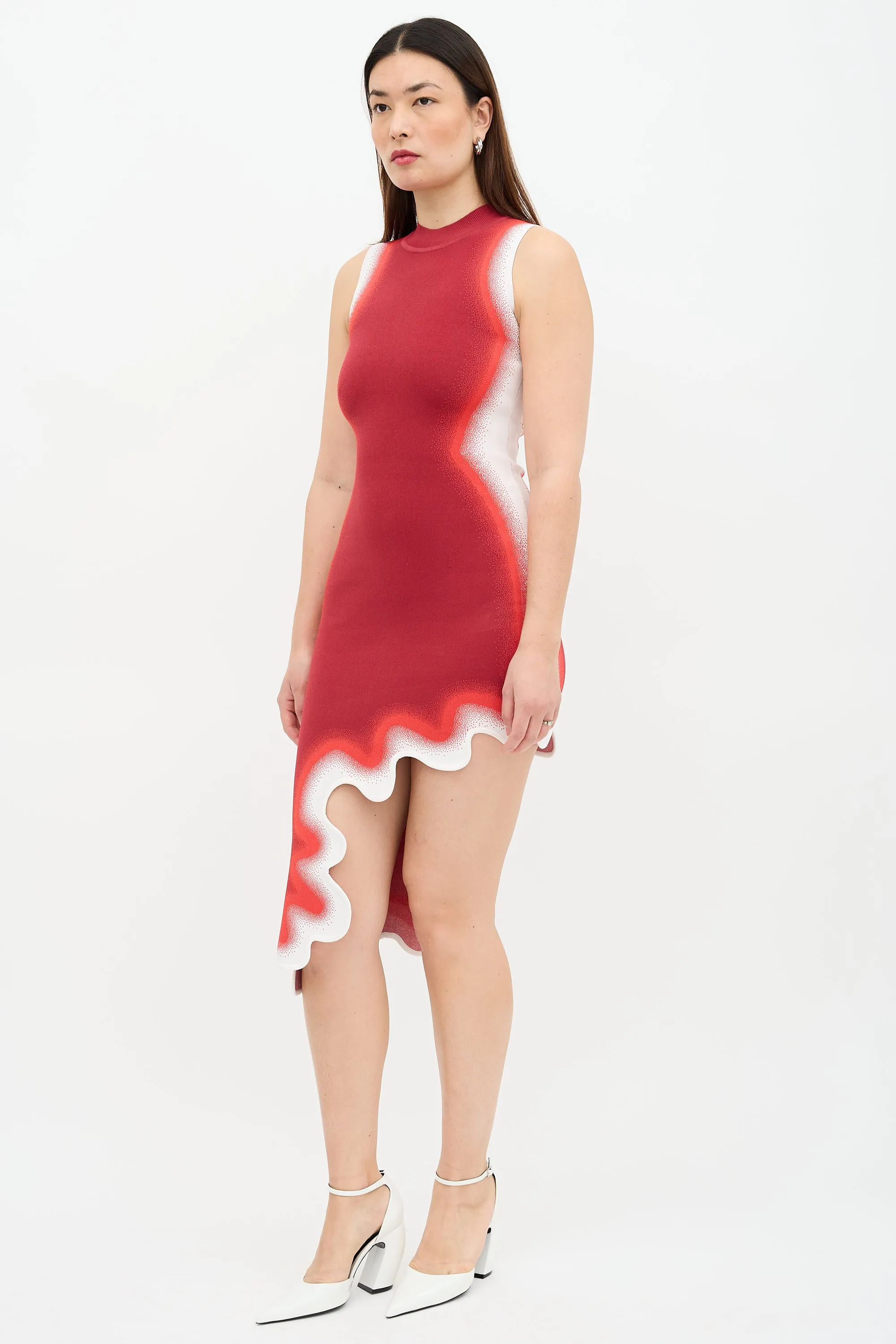 Brooklyn Wavy Asymmetric Dress