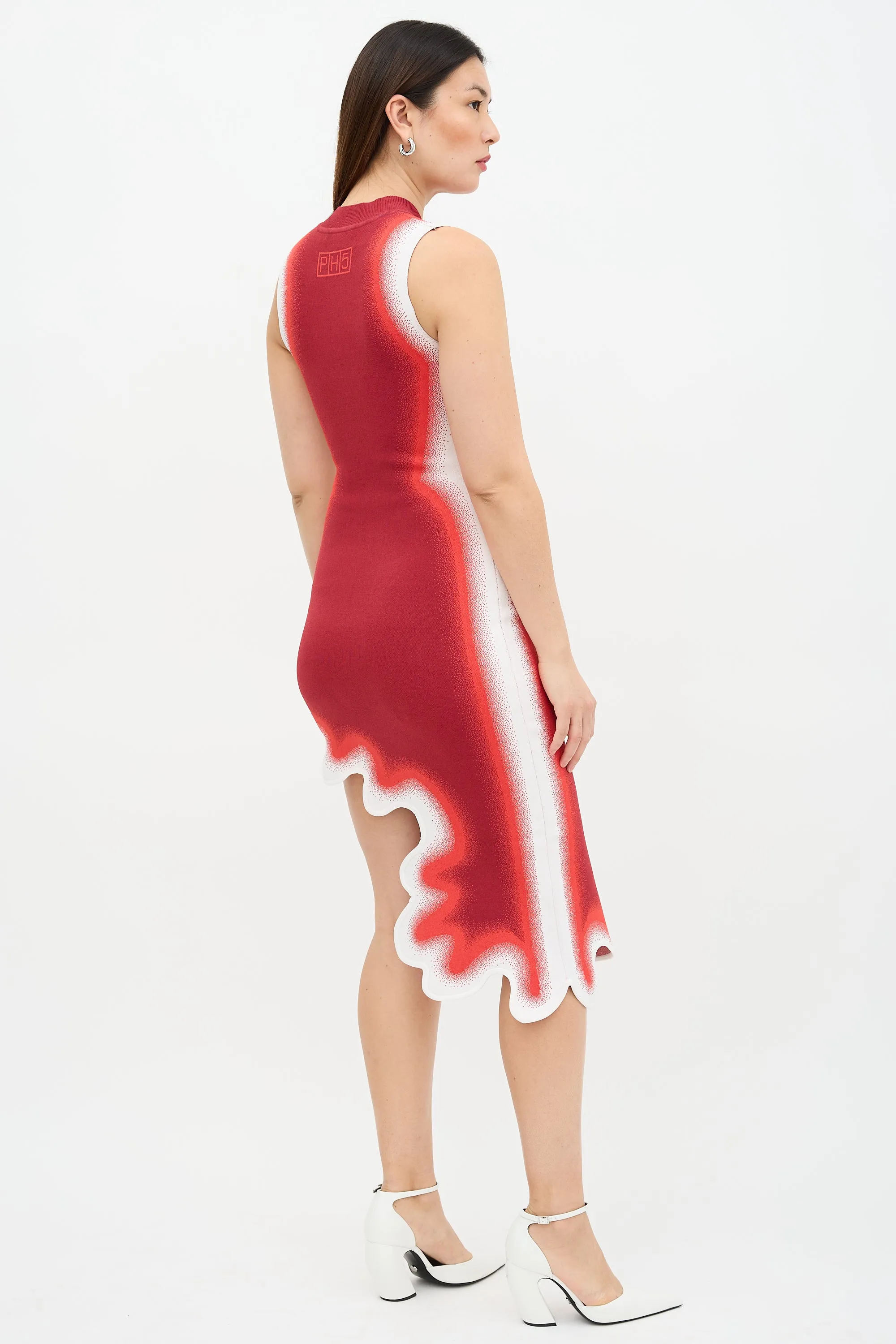 Brooklyn Wavy Asymmetric Dress