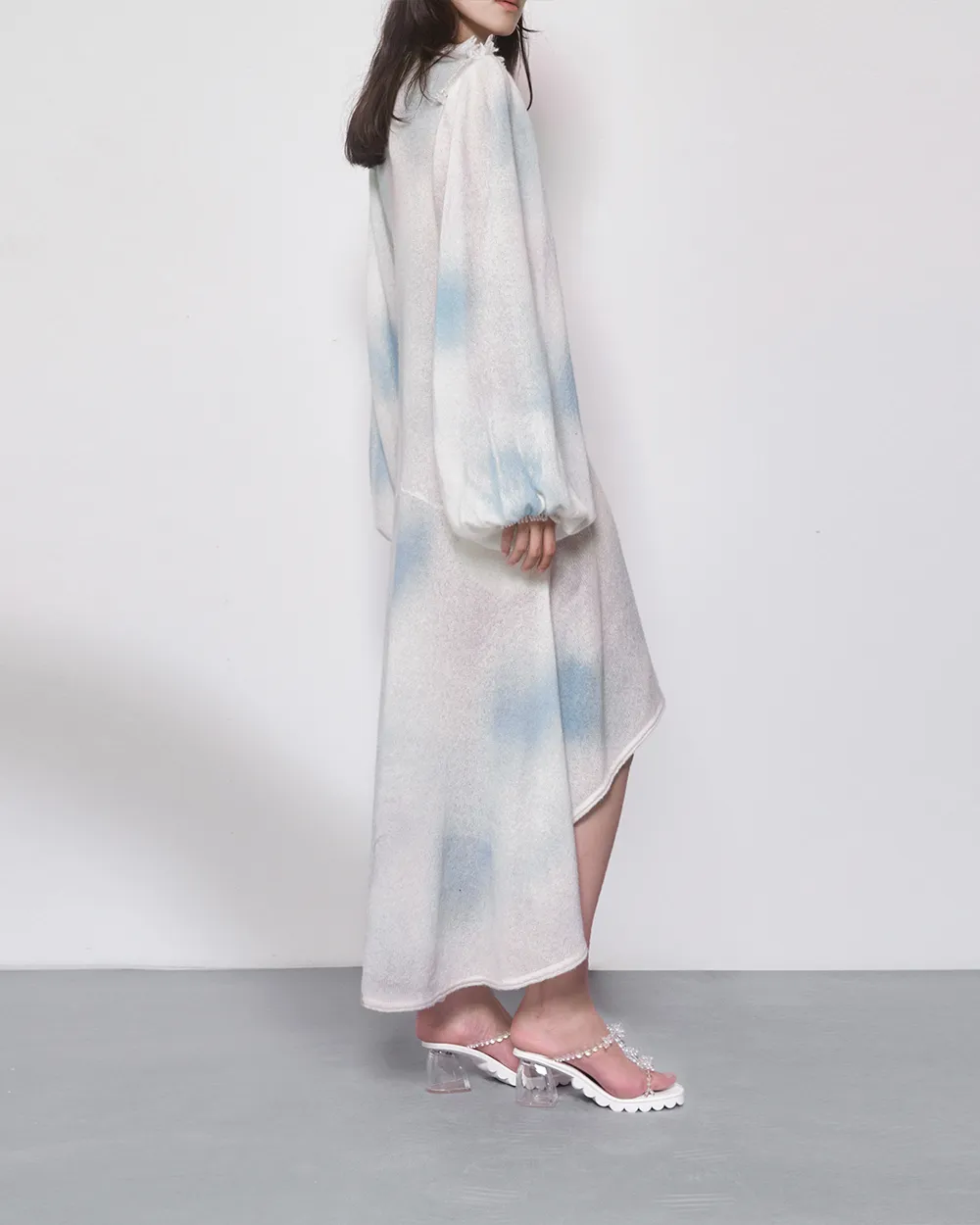 Bubble Gradient Print Knit Dress