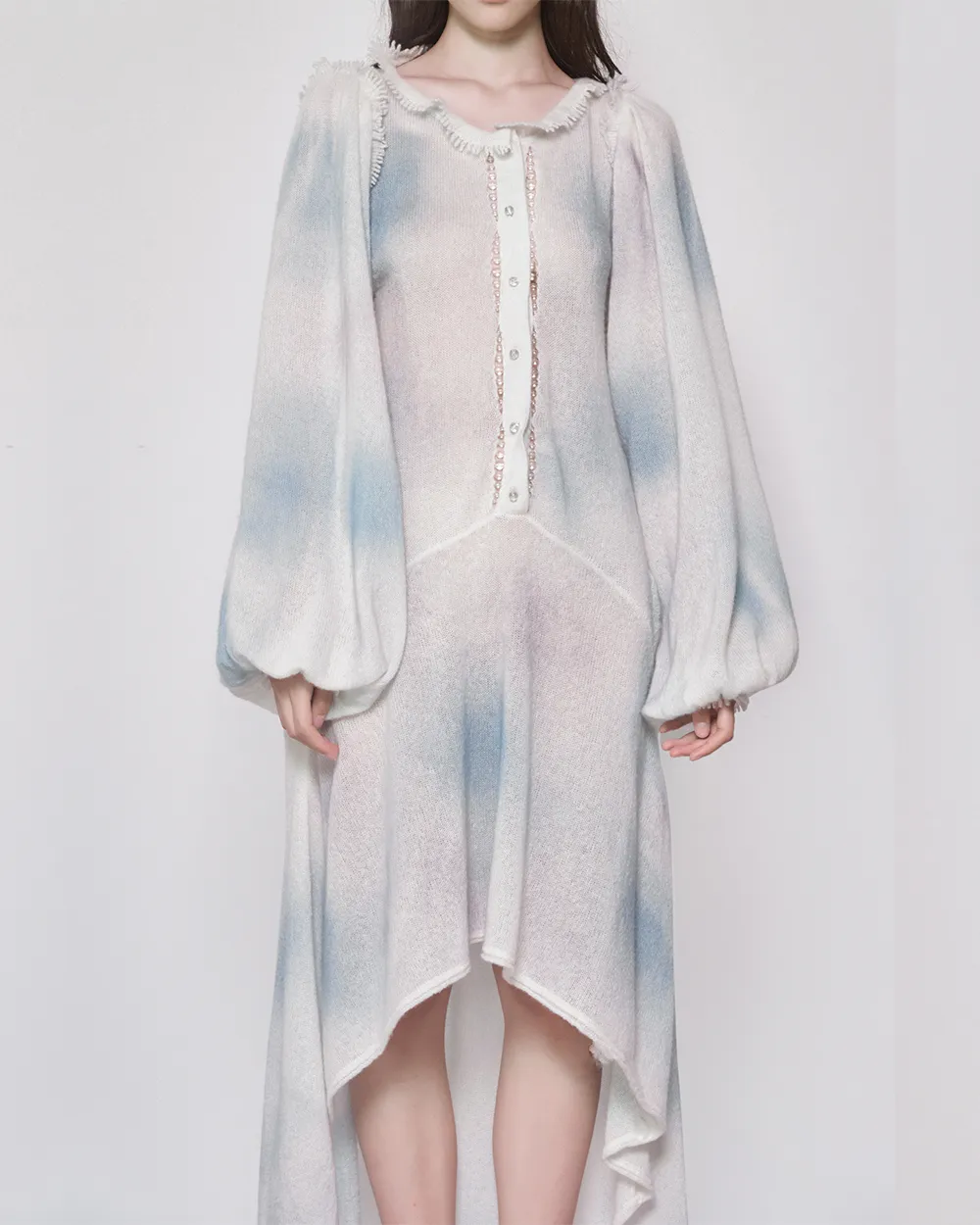 Bubble Gradient Print Knit Dress
