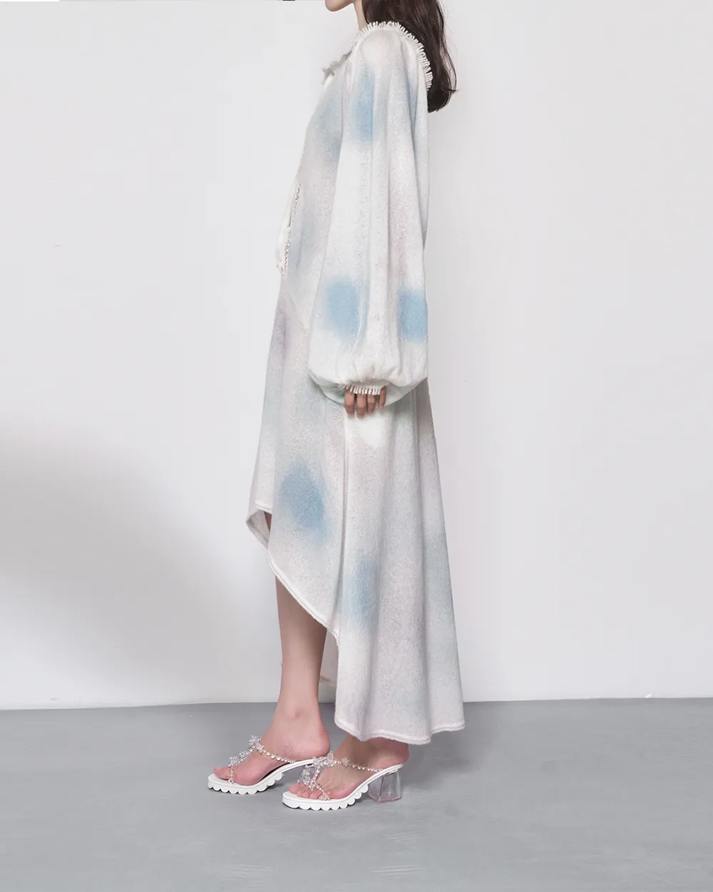 Bubble Gradient Print Knit Dress