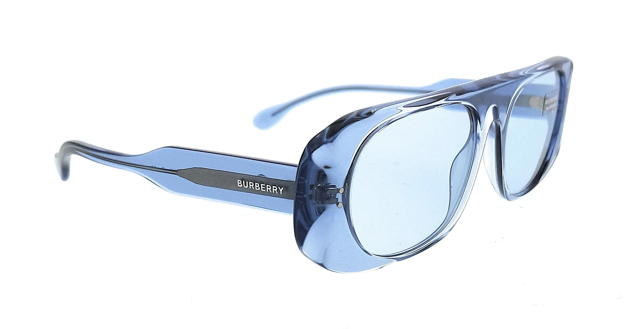 Burberry  0BE4322 388372 Transparent Blue Square Sunglasses