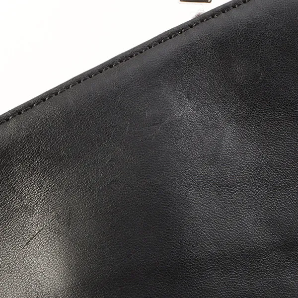 Chanel Around 2005 Made Tweed Cc Mark Plate Chain Shoulder Bag Black/Multi