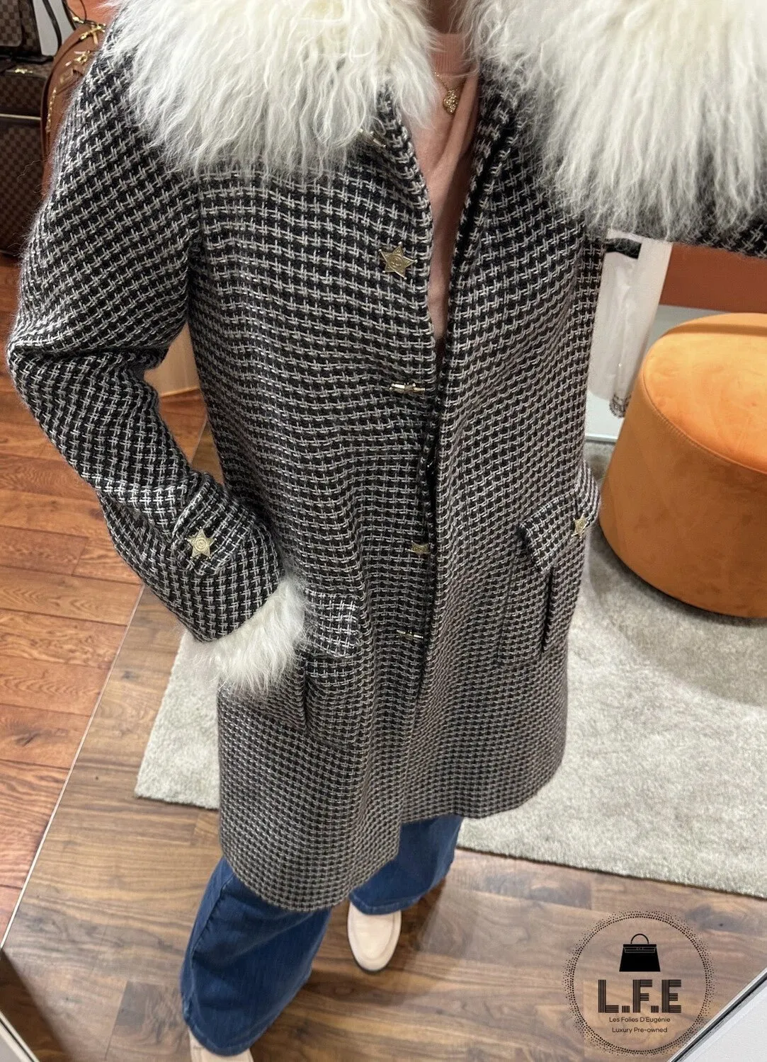 Chanel - Manteau Tweed T38
