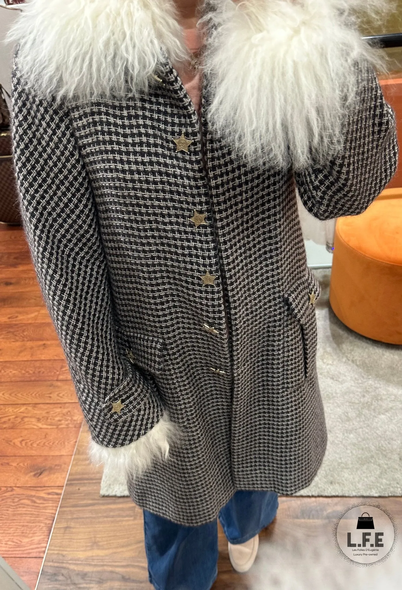 Chanel - Manteau Tweed T38
