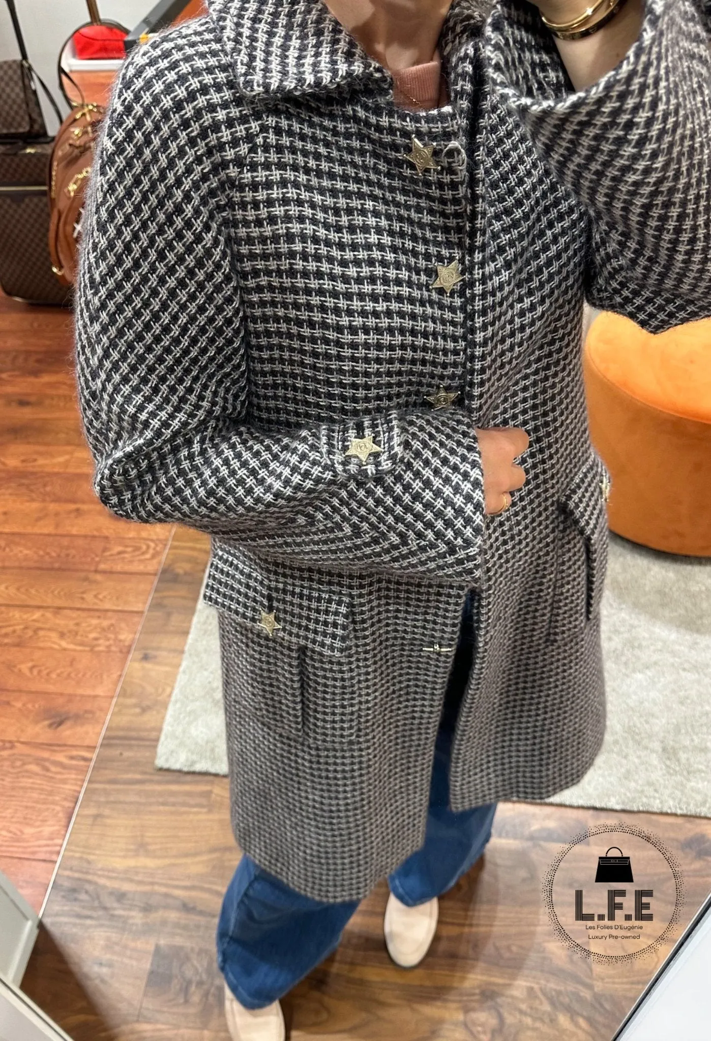 Chanel - Manteau Tweed T38