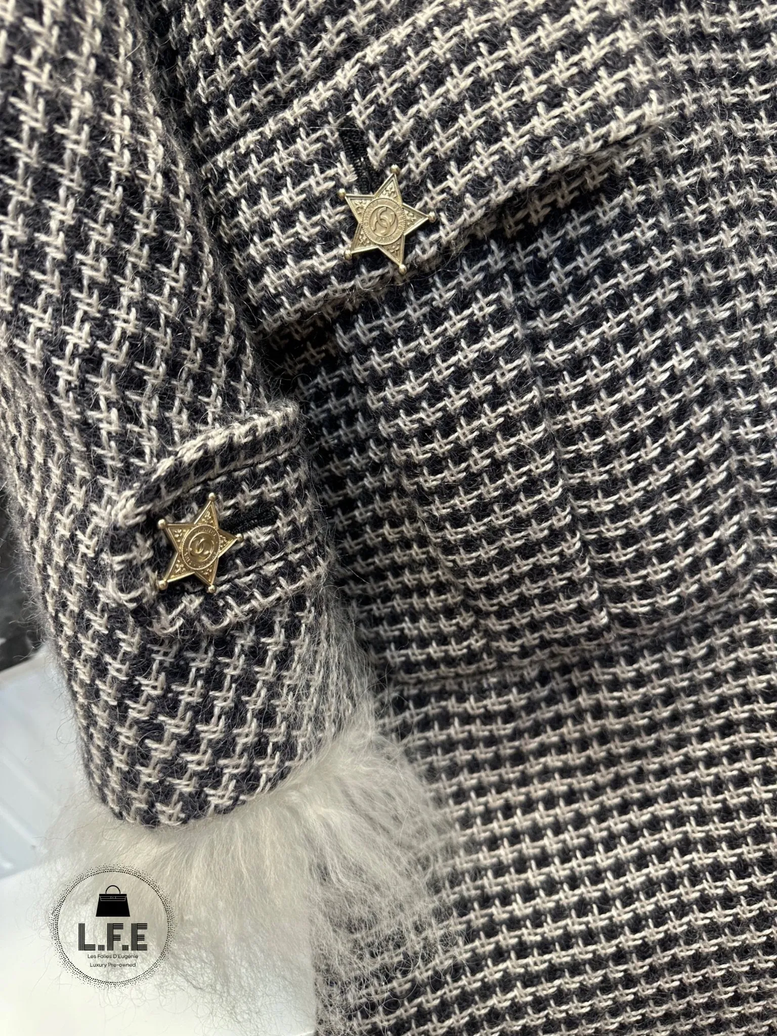 Chanel - Manteau Tweed T38