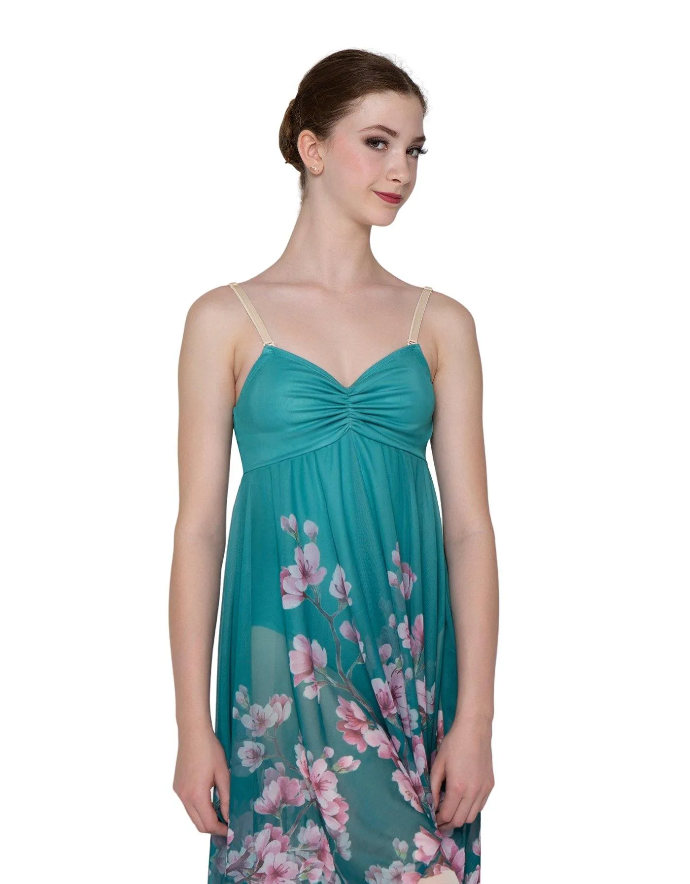 Custom Inked Chiffon Long Dress