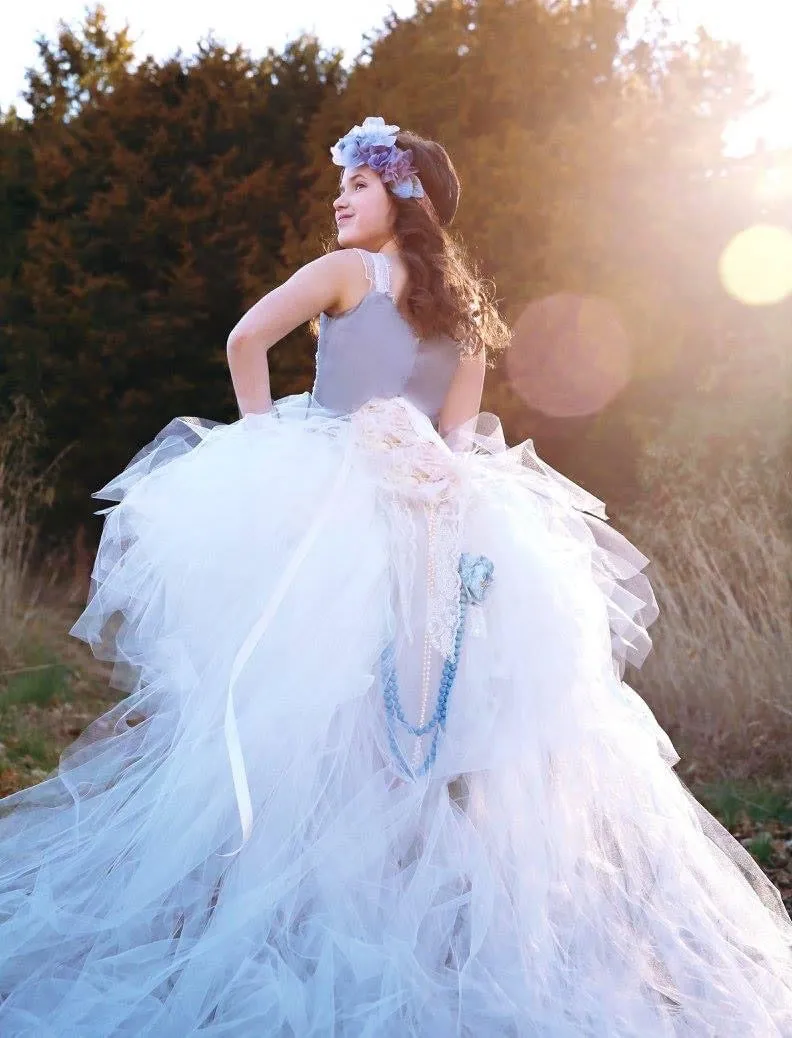 Flower Girl Corset Top & Tulle Skirt - Tutu Set  - Noelle