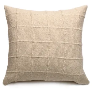 Grid Pillow Ecru
