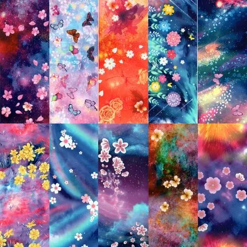 Halo Create Nail Foils Floral Fantasy 10 Pack