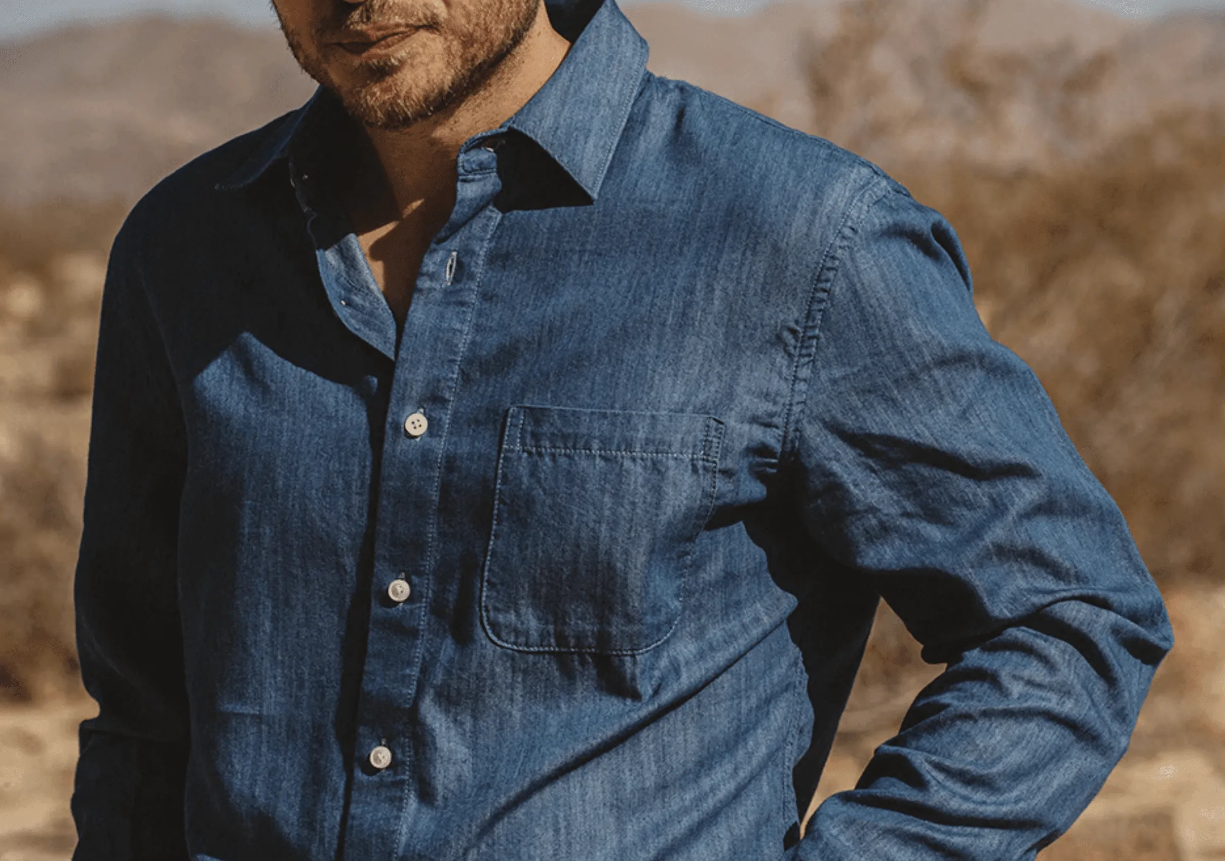 KATO - "The Ripper" Tencel Cotton - Medium Blue