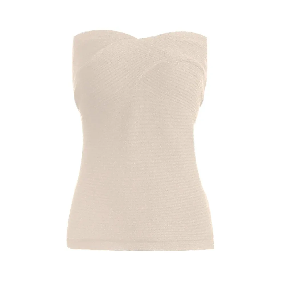 Minimalist Solid Tank Tops For Women Strapless Sleeveless Slim Summer Vest Female Fashion Style Clothing